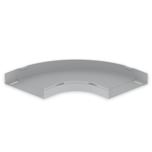 Curva plana 90 Unex 60X300, em U23X cor cinzento