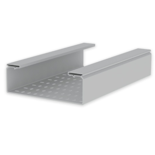 Caminho de cabos isolante perfurado Unex 100x300 em U48X sem halogéneos