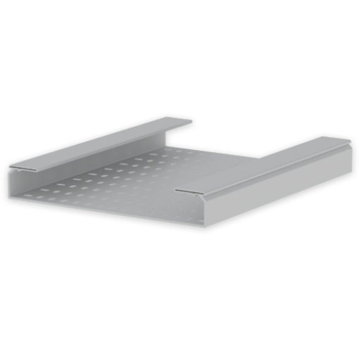 Caminho de cabos perfurado Unex 60x400, em U23X cor cinzento