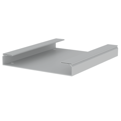 Caminho de cabos liso Unex 60x400, em U23X cor cinzento