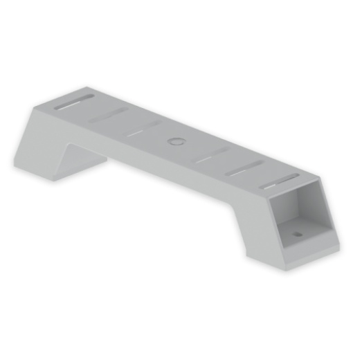 Suporte vertical Unex 400mm, em U23X cor cinzento