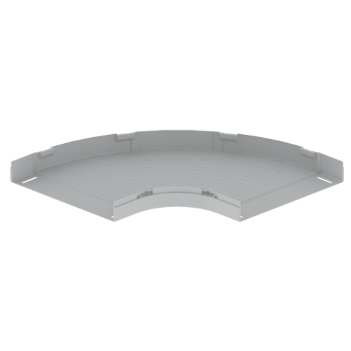 Curva plana 90 Unex 60X400, em U23X cor cinzento