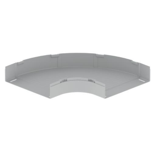 Curva plana 90 Unex 100X400, em U23X cor cinzento