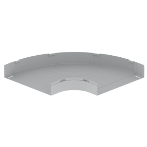 Curva plana 90 Unex 100X500, em U23X cor cinzento
