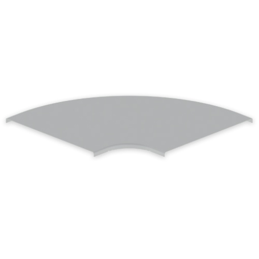 Tampa curva plana 90 Unex 600, em U48X cor cinzento