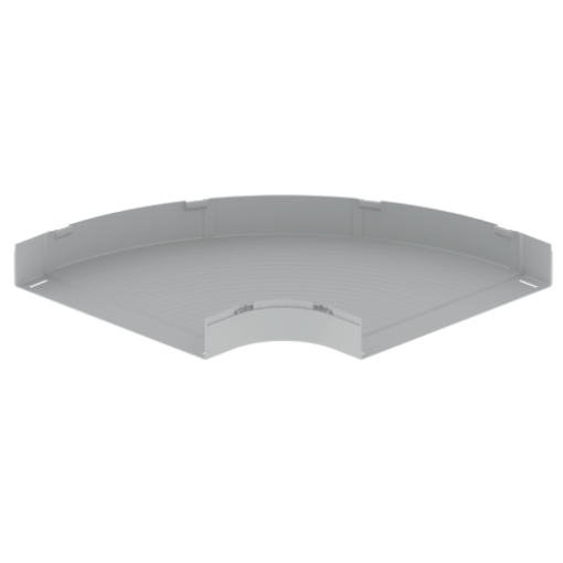 Curva plana 90 Unex 100x600, em U48X cor cinzento