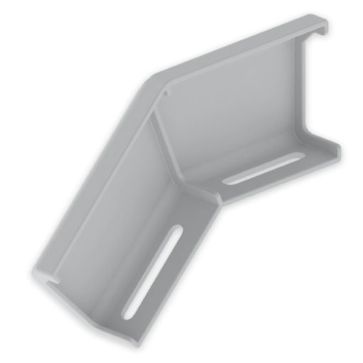 União alteração nivel descida Unex 100mm, em U23X cor cinzento
