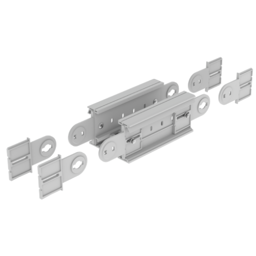 Ângulo vertical Unex 135x200, em U48X cor cinzento