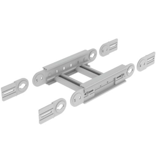 Ângulo vertical Unex 85x300, em U23X cor cinzento