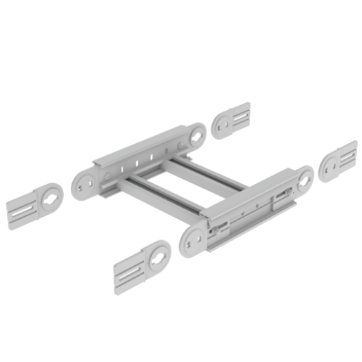 Ângulo vertical Unex 85x400, em U23X cor cinzento