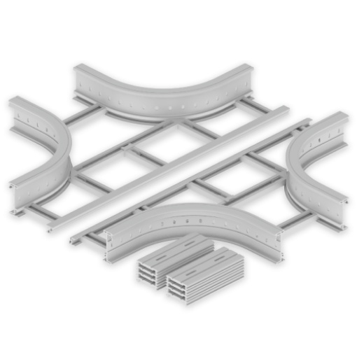 Cruz Unex 135x400 R300, em U48X cor cinzento