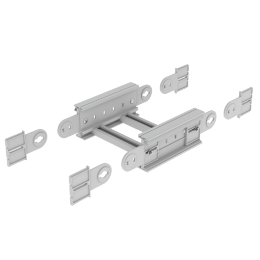 Ângulo vertical Unex 135x400, em U48X cor cinzento