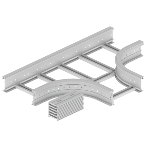 Derivação T Unex 135x400 R300, em U48X cor cinzento