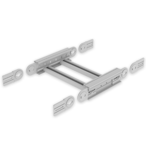 Ângulo vertical Unex 85X500, em U23X cor cinzento