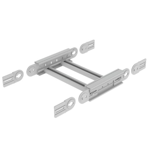 Ângulo vertical Unex 85X500, em U48X cor cinzento