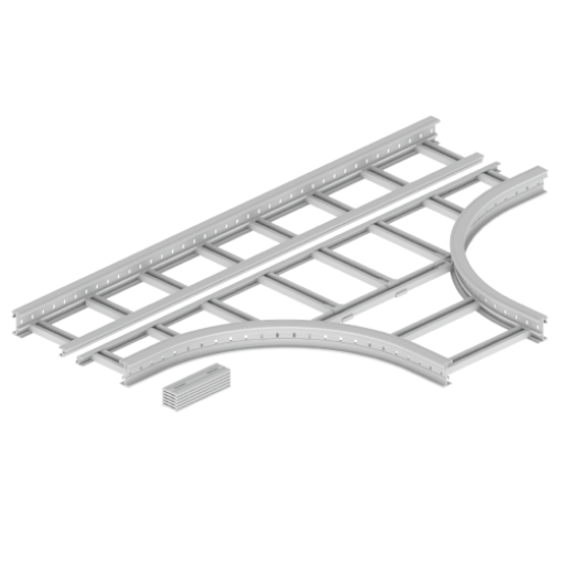 Derivação T Unex 85x500 R600, em U48X cor cinzento