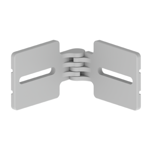 Articulação horizontal Unex 85mm, em U23X cor cinzento