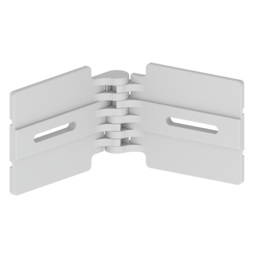 Articulação horizontal Unex 135 mm, em U23X cor cinzento