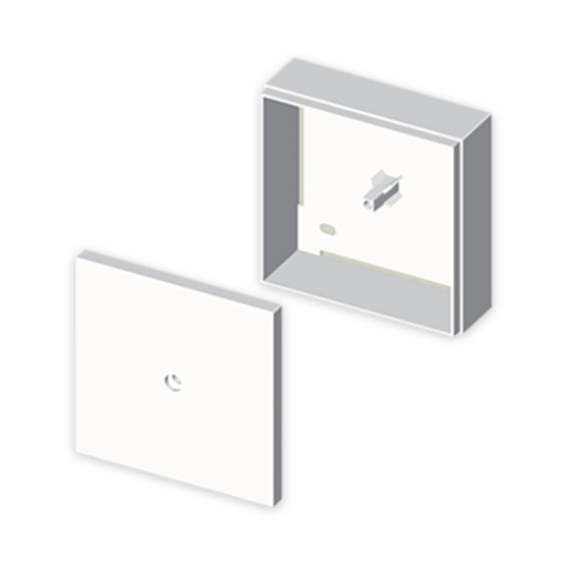 Caixa de conexão-derivação 85x85x45 Unex, em U24X cor branco
