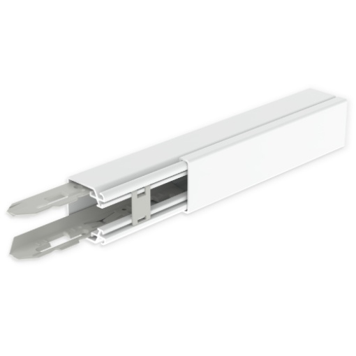 Calha para distribuição Unex 40x40, em U23X cor branco