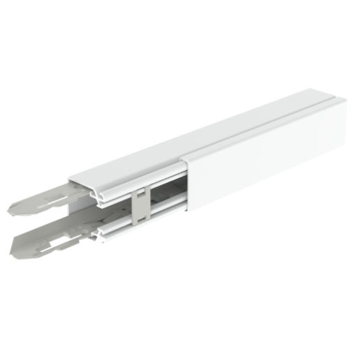 Calha para distribuição Unex 40x40, em U23X cor branco
