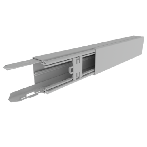 Calha para distribuição Unex 40x60, em U23X cor cinzento