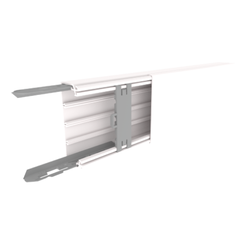 Calha para distribuição Unex 40x110, em U23X cor branco