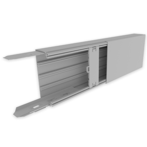 Calha para distribuição Unex 60x150, em U23X cor cinzento