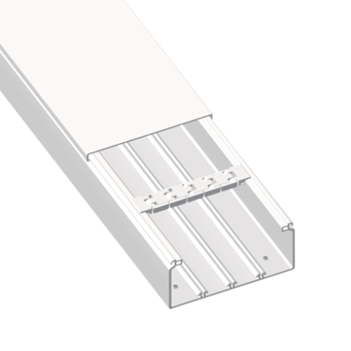 Calha para distribuição Unex 60x150, em U43X sem halogéneos cor branco