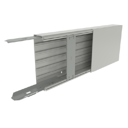 Calha para distribuição Unex 60x190, em U23X cor cinzento