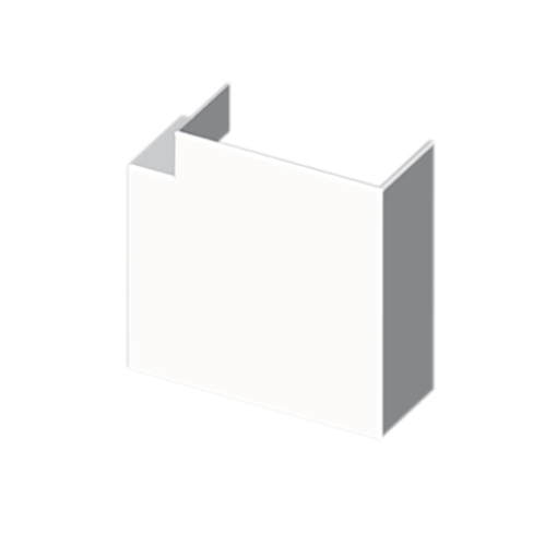 Ângulo plano Unex 60x190, em U24X cor branco
