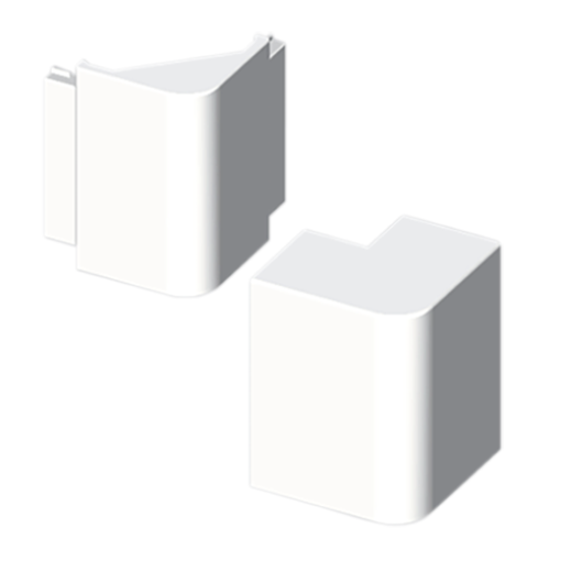 Ângulo exterior Unex 30x40, em U24X cor branco