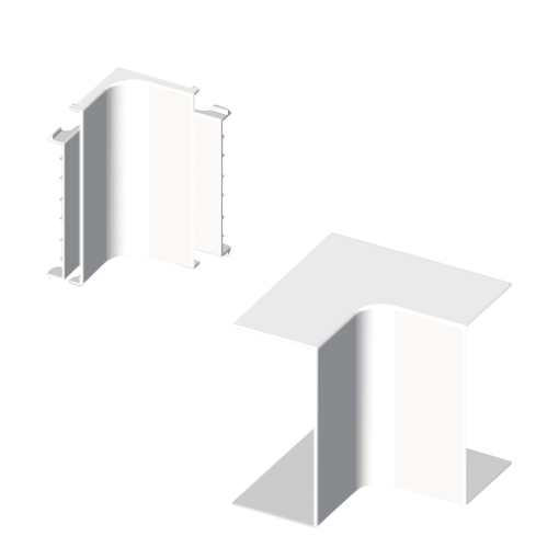 Ângulo interior Unex 30x60, em U24X cor branco