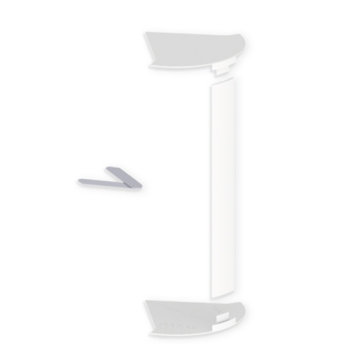 Ângulo variável interior Unex, em U24X cor branco