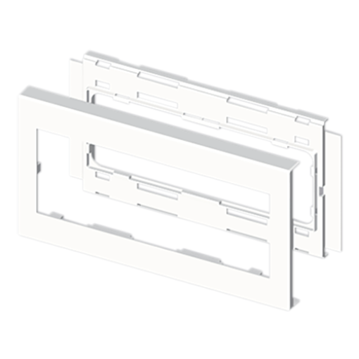 Quadro Unex para mecanismos 150mm, em U24X cor branco