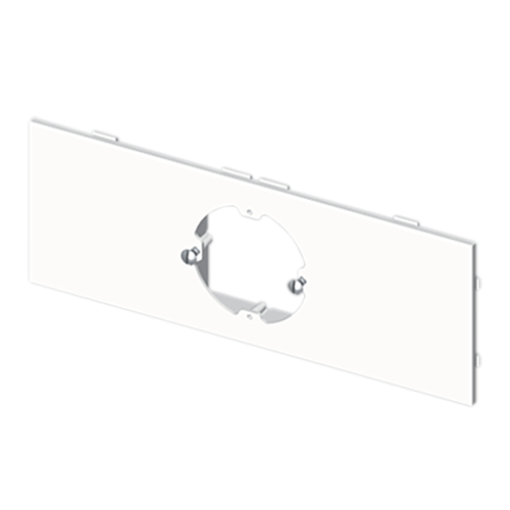 Placa Unex para 1 mecanismo universal, em U24X cor branco