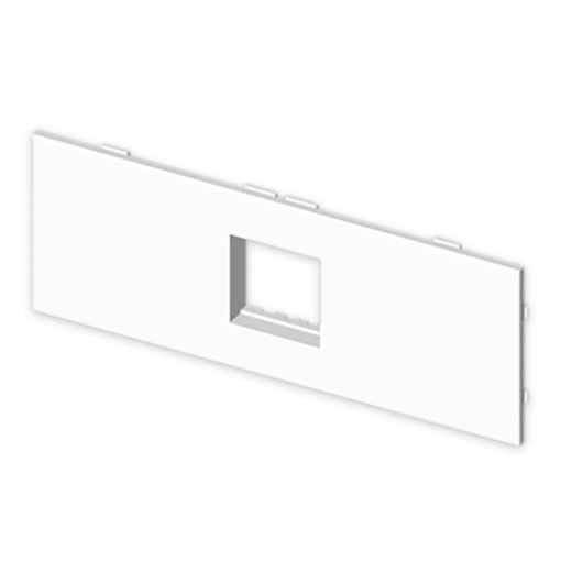 Placa Unex para 1 mecanismo Mosaic, em U43X sem halogéneos cor branco