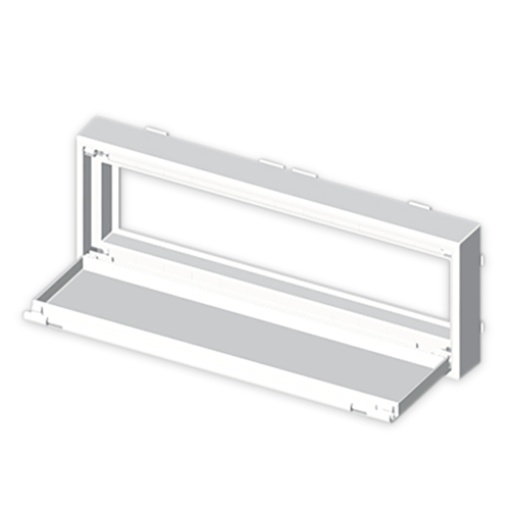Placa Unex para mecanismos rail DIN, em U24X cor branco