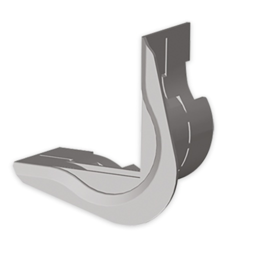 Cantoneira Unex ângulo plano, em U24X