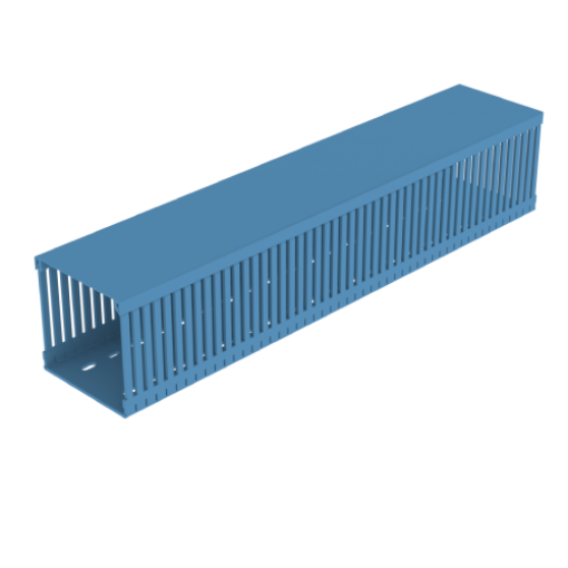 Calha de quadros Unex 100x100, em U23X cor azul