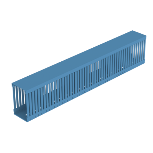 Calha de quadros Unex 100x60, em U23X cor azul