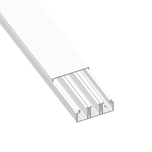 Moldura Unex com 2 separadores 20x75, em U23X cor branco