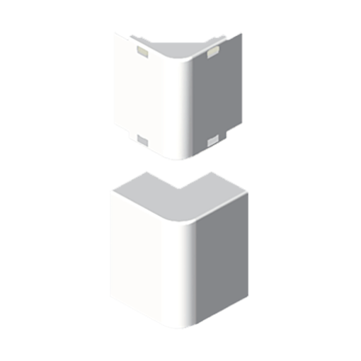 Ângulo exterior Unex 16x16, em U24X cor branco