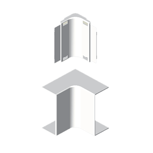 Ângulo interior Unex 10x22, em U42X cor branco