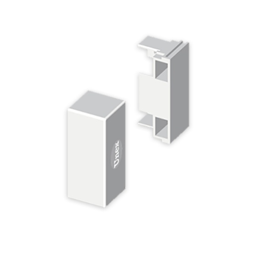 Tampa final Unex 10x22, em U24X cor branco