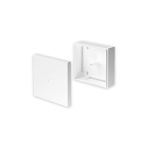 Caixa de conexão-derivação Unex 70x70, em U24X cor branco