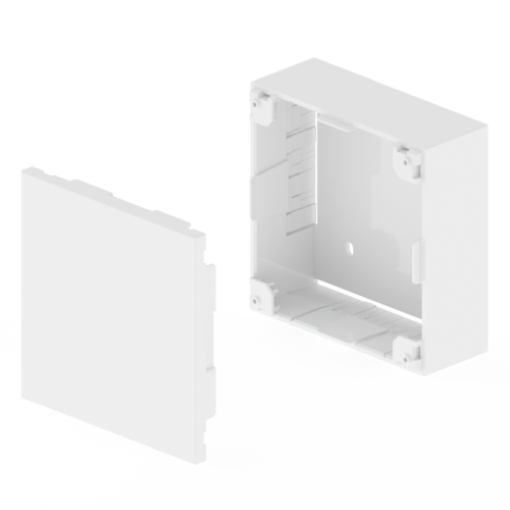 Caixa de conexão-derivação Unex 110x110x45, em U24X cor branco