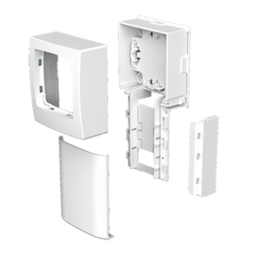 Adaptador Unex para mecanismos Oteo 10, em U24X cor branco