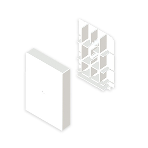 Derivação moldura Unex, em U24X cor branco