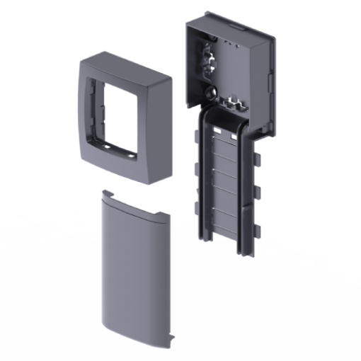 Adaptador Unex para Oteo, em U24X cor alumínio